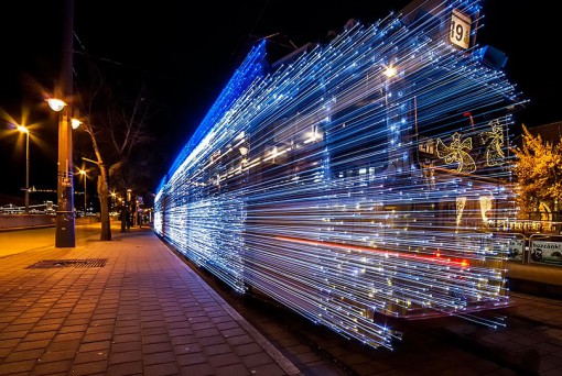 Top 10 Extended Exposure Images of Christmas Trams
