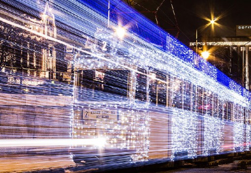 Top 10 Extended Exposure Images of Christmas Trams