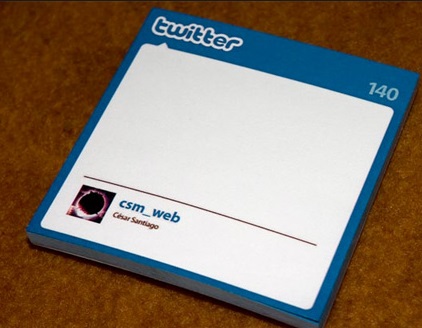 Twitter Post-It Notes