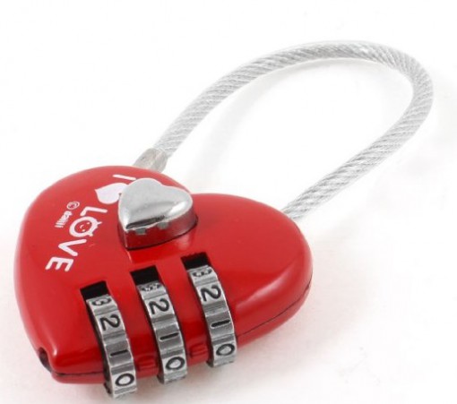Heart Shape Combination Lock