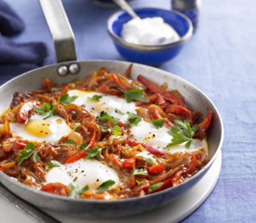 One-Pan Turkish Eggs & Peppers