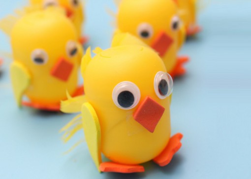 Chicks Made From Kinder Surprise Containers