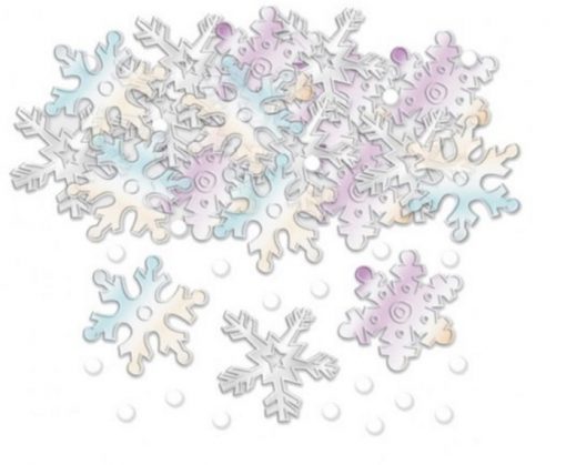 Snowflake Embossed Confetti