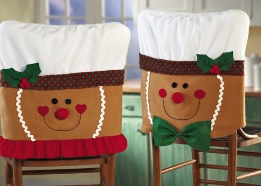 Gingerbread Family Dining Chair Slipcovers 