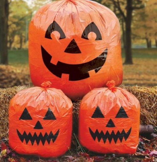 Halloween Pumpkin Novelty Bin Bags