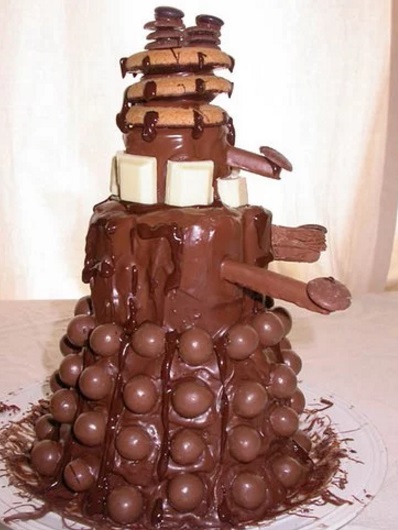 Chocolate Dalek cake