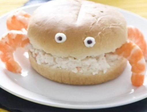 Crab Shaped Sandwich