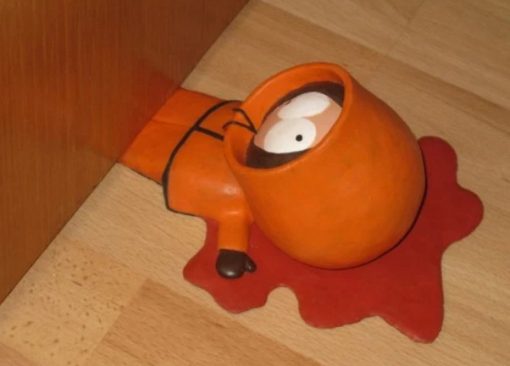 A door stop that looks like a Kenny from South Park