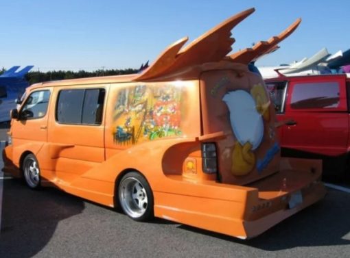 Donald Duck themed Modified Japanese Van