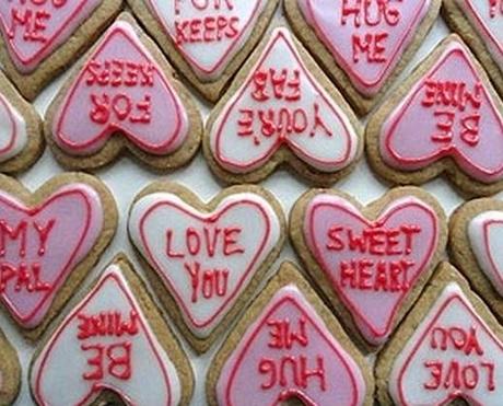 Love Heart Sweets Inspired Cookies
