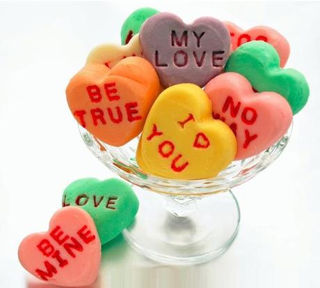 Love Heart Sweets Inspired Fudge