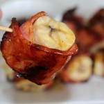 Grilled Bacon Wrapped Banana Bites