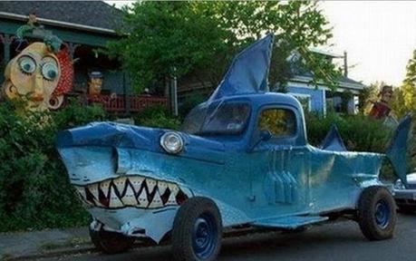 Shark themed vehicle