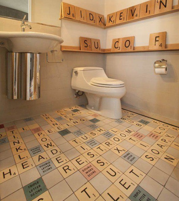 Top 10 Creative and Unusual Bathroom Floors 7