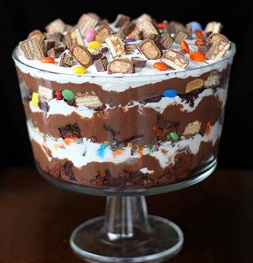 Leftover Halloween Candy Trifle