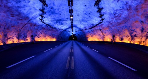 Laerdal Tunnel, Aurland