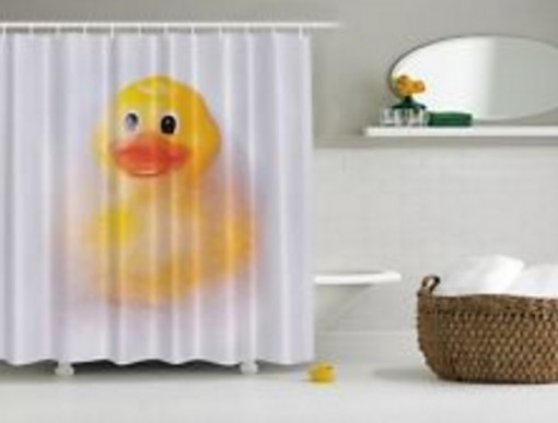 Giant Rubber Duck Shower Curtain