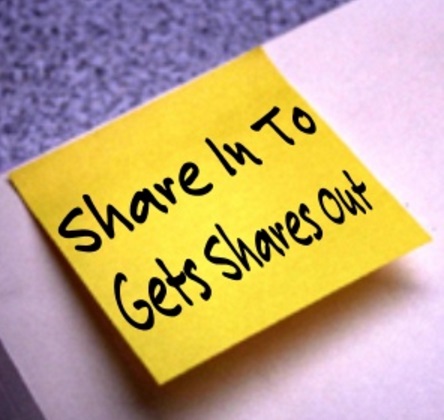 Share In To Gets Shares Out