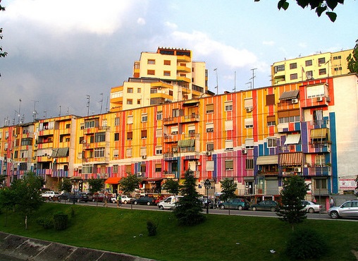 Tirana, Tirana's Colourful Facade