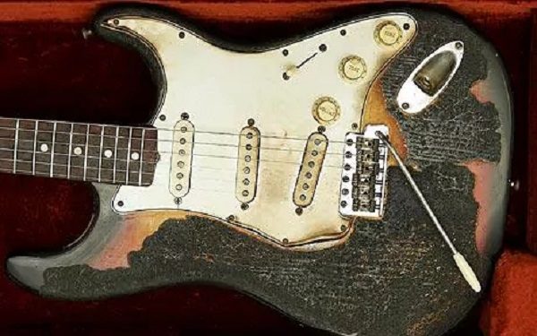 Jimi Hendrix's Torched Guitar