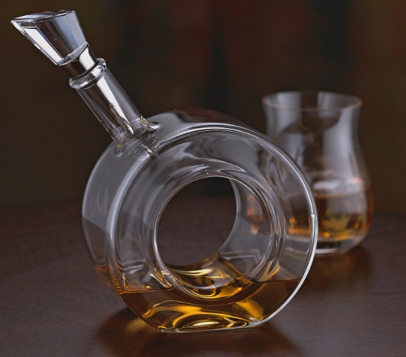 Zodiac Slanted Style Whisky Decanter