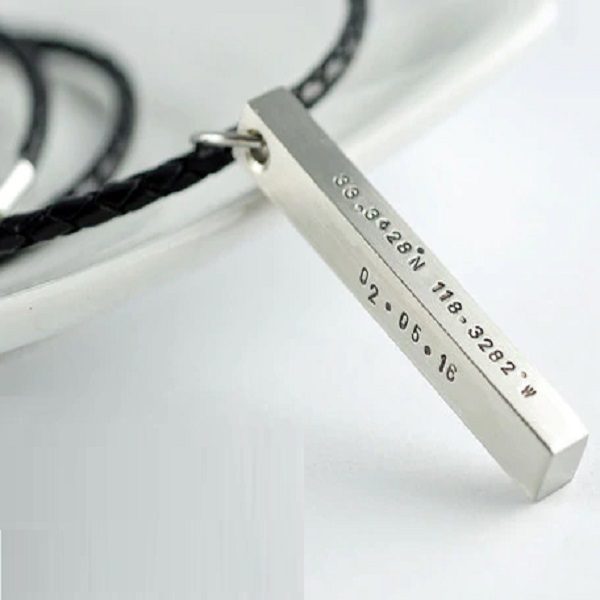 Personalized Necklace for Him: