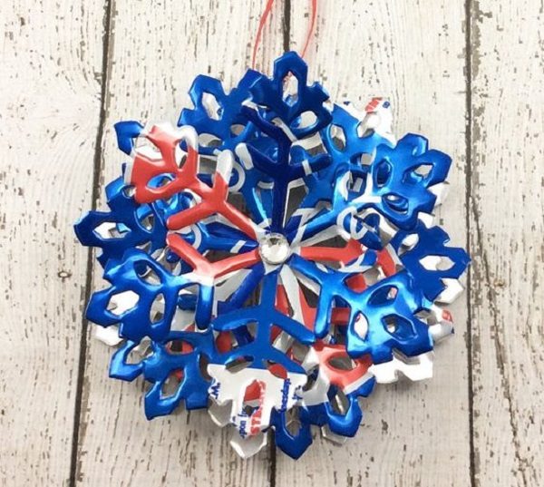 Pepsi Can Snowflake Festive Ornament