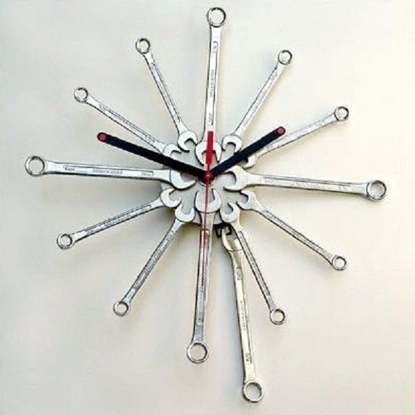 Spanner Turned Into A Wall Clock