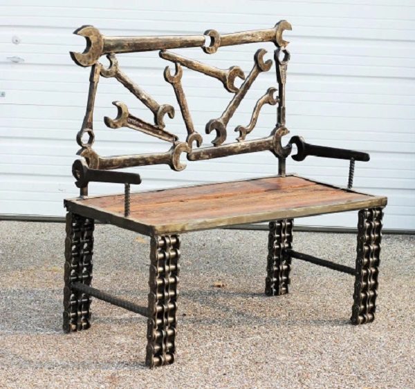 Spanner Turned into a Bench
