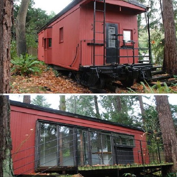 Old Train Carriage Turned into a Home