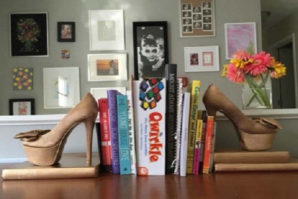BookEnds Made With Old Shoes and Trainers!