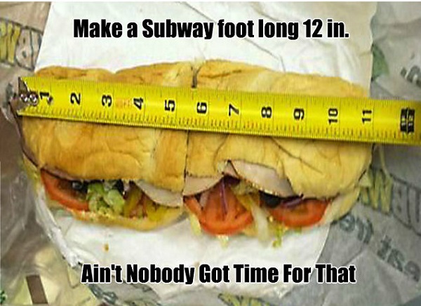 Subway Sued Because The Sandwich Is Not A Foot Long