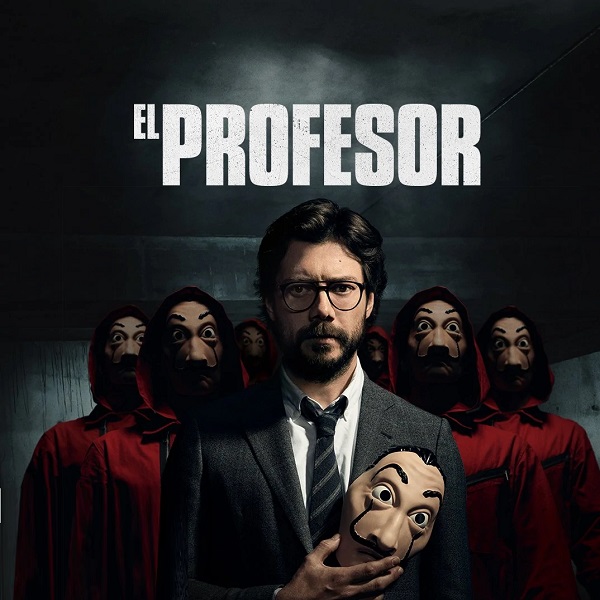 Alvaro Morte (El Professor) in Netflix series Money Heist