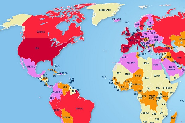 Top 10 Least Effected Countries by Covid