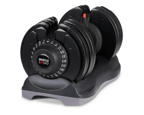 MuscleSquad 32.5kg Adjustable Dumbbell